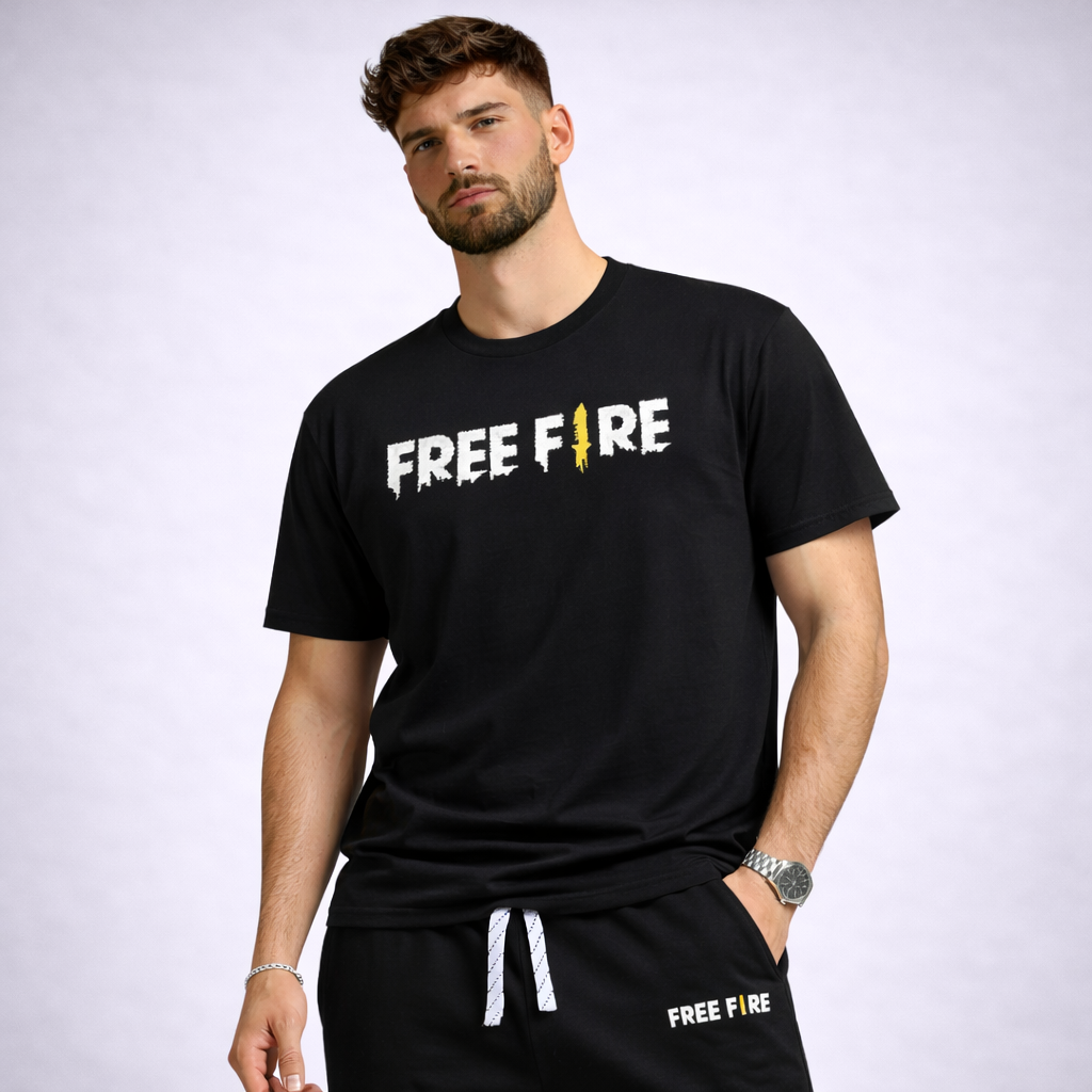 FREE FIRE Black Tracksuit For Men